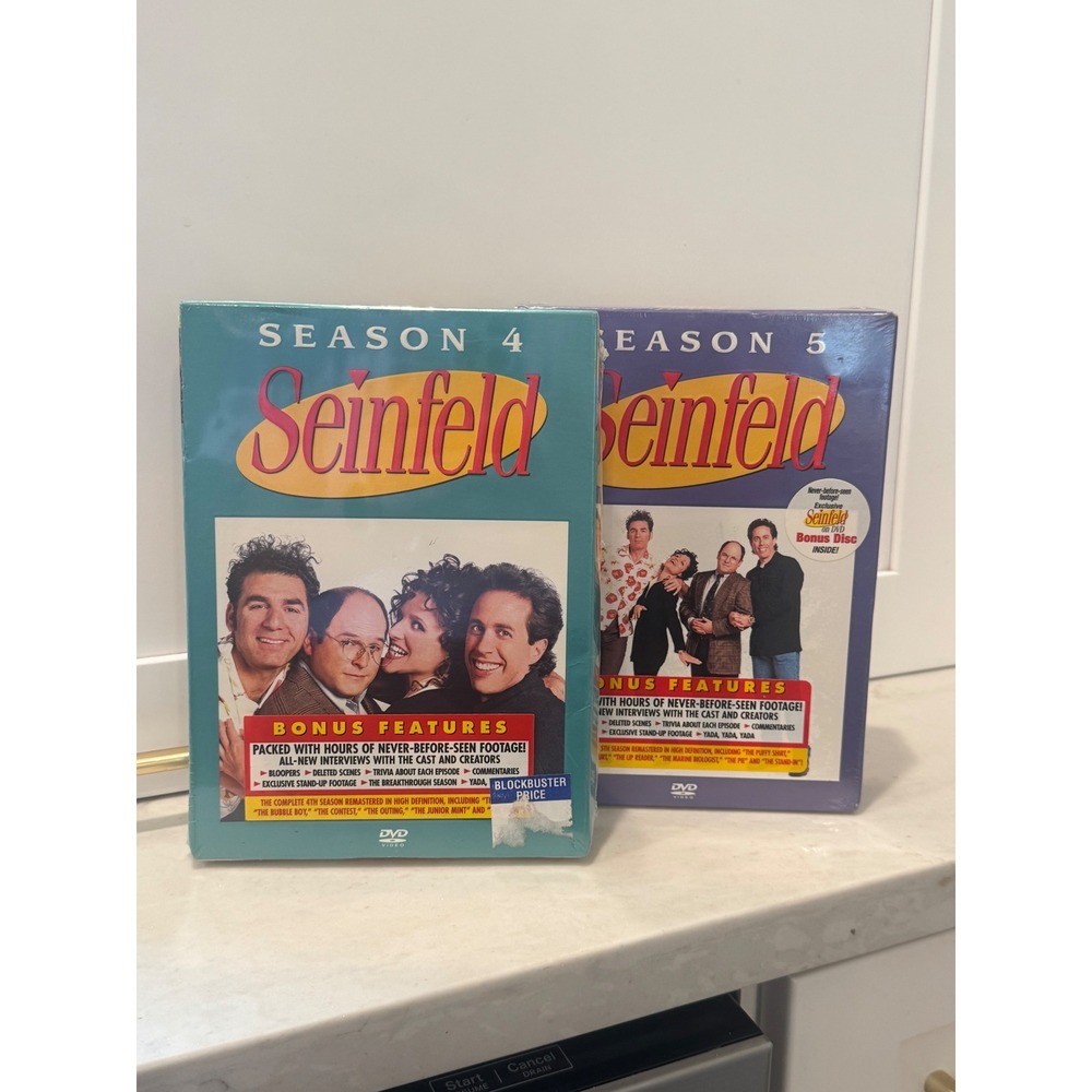 NEW Seinfeld DVD Seasons 4 & 5 Box Set Bundle Sealed 90s Sitcom Comedy